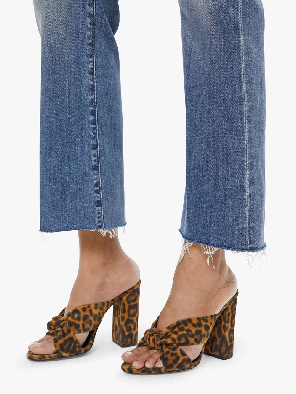 NWT Size 31 Mother Denim The Hustler Ankle Fray Jeans in Healing Jar - Picture 5 of 12